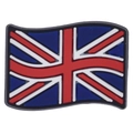 Cartoon British Union Jack flag PVC patch accessory with wave design for DIY decoration - United Kingdom Flag Style (12)