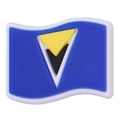 Saint Lucia flag wave PVC shoe charm for clogs and phone case DIY accessories - Saint Lucia Wave Flag Style (05)