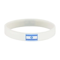 Israel White Debossed Bracelet