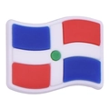 Dominican Republic flag style PVC soft rubber shoe charm accessory for DIY customization - Dominican Republic Wave Flag Style (08)