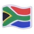 PVC shoe charm featuring the South African flag design for decorative footwear clog - South Africa Wave Flag Style (09)