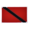 PVC flag patch for phone case DIY featuring Trinidad and Tobago national flag colors - Trinidad and Tobago Rectangular Style (21)