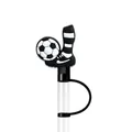 Fußball und Sportschuh Silikon Strohhalm Abdeckung für 10mm Trinkhalme Kappe - Fußball & Fußballschuhe Stil(XGM323-01)