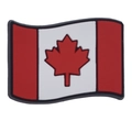 Canadian flag PVC shoe charm with red maple leaf for DIY accessories and decoration - Canada Flag Style (14)