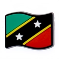 Saint Kitts and Nevis flag PVC shoe charm accessory with wavy flag design and vibrant colors - Saint Kitts and Nevis Flag Style (19)