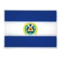 Salvadoran flag PVC patch accessory for phone cases and DIY decorations with blue stripes - El Salvador Rectangular Style (16)
