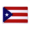 Puerto Rico flag PVC shoe charm for clogs, soft rubber 3D embossed DIY accessory - Puerto Rico Rectangular Style (20)