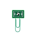 Creative green soccer field paper clip bookmark with silicone football design - Soccer Field Panorama Style (583-10)