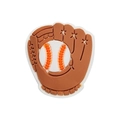 Ciondolo per scarpe guantone da baseball in PVC marrone per zoccoli sportivi e DIY - Guanto da Baseball (MQ161-18)