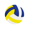 Accessorio per scarpe in PVC a forma di pallavolo blu e gialla per personalizzare - Pallavolo Gialla e Blu (MQ161-09)