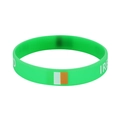 Green silicone sports bracelet with Ireland flag and text for 2026 World Cup fans - Ireland