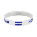White silicone Honduras national team wristband for 2026 World Cup sport events - Honduras