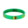 Senegal flag silicone sports bracelet with green, yellow, and red colors for 2026 World Cup - 18 Senegal