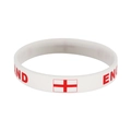 White England World Cup silicone bracelet featuring St. George's Cross flag and logo - 4 England