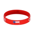 Chile national team silicone sports wristband with flag and logo for 2026 World Cup - Chile