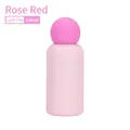 350ml stainless steel water bottle in rose red and light pink with matte finish - Light Pink Body with Rose Red Ball Lid