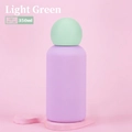 Lavender and mint green 350ml round cap stainless steel water bottle for kids - Lavender Body with Light Green Ball Lid