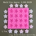 Stampo in silicone con 16 cavità a fiori per gioielli in resina e decori per torte - 16 Cavità Fiore Piccolo