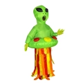Funny green alien UFO inflatable riding costume for Halloween cosplay and party performance - Rocket Alien / One Size