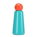 Ins style teal thermal bottle with orange ball lid and creative cone shape design - 500ml / Orange Green