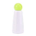 Ins style minimalist 304 stainless steel thermos bottle with neon green ball cap - 500ml / White & Fluorescent Yellow