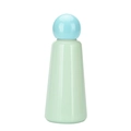 Minimalist mint green stainless steel thermos with unique light blue spherical lid cap - 500ml / Azure & Teal