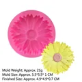 Pink daisy silicone fondant mold for cake decorating and DIY baking tools - Style 5 (Daisy)