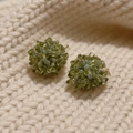 2603217 Green Grape Beaded Earrings