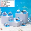 Portachiavi creativo con panda e liquido blu con simpatici animali marini all'interno - Portachiavi Nuvola (NO.70)