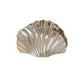 Pinza para el cabello de metal plateado en forma de concha para cabello grueso - Plateado / Estilo de Concha Grande