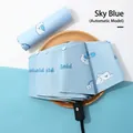 Sky blue automatic folding umbrella with polar bear pattern and matching sleeve - Automatic / Sky Blue Bow Dog