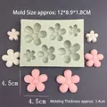 16-cavity 5-petal flower silicone mold for handmade soap and chocolate making - Assorted Size Five-Petal Flowers