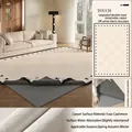 Washable double-layer chenille rug with black and white grid pattern for living rooms - Removable And Washable Faux Cashmere - Natural White And Black Chocolate