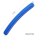 Detailed view of blue sponge nail file with 17.7cm length and arc shape for manicure - Blue Scimitar Style / 17.7*2*1cm