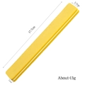Detailed view of yellow nail file dimensions: 17.7cm length and 1.1cm thickness - Square Yellow / 17.7*2.7*1.1cm