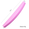 Detailed dimensions of pink crescent nail buffer 18x3x1.1cm for professional manicure - Pink Half-moon Style / 18*3*1.1cm
