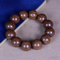 Palo Santo green sandalwood bracelet for men featuring tiger stripe wood grain patterns - Premium Old Wood 20mm*12 Beads (Classic Style)