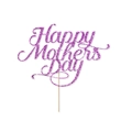Lila glitzernder Happy Mother's Day Tortenstecker mit funkelndem Festkarton - Lila