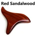 Red sandalwood wooden triangle massager kit with essential oil and acupoint map - Triangle-Rosewood