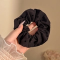 Zwarte scrunchie met polkadots van premium stof voor stijlvolle haaraccessoires - 3# Polka Dot Zwart 12cm