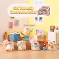 Set of 6 cute cat miniature figurines in various poses for home decor - 1244-13 Cat Companion Daily Set 6 / Full Box Set