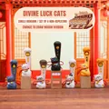 Collectible lucky cat figurines set in various colors with traditional fortune charms - Divine Power Lucky Cat Set 6 / Full Box Set