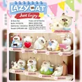 Lazy Cat series mini resin figures showing 9 collectible capybara-style creative designs - 0307lazy Cat Set 8 / Full Box Set