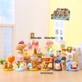 Set of 8 unique cartoon animal figurines with crystals for desktop decoration - A119 Cute Item Wishing For Good Fortune Set 8 / Full Box Set
