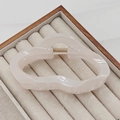 Translucent pastel pink 13cm oversized hair claw clip with glossy finish for thick hair - 11CM Cloud Style / Jelly White