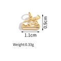 Golden stainless steel roasted turkey pendant charm with closed loop for DIY jewelry - Turkey