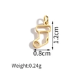 Golden stainless steel Christmas stocking pendant for DIY jewelry making 1.2cm x 0.8cm - Christmas Sock