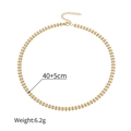 Detailed view of 18k gold wheat chain necklace with length and weight specifications - Necklace