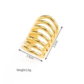 Dettaglio dell'orecchino a spirale in oro 18k con misure di 2,2 cm e peso di 2,6 grammi - Oro