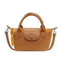 Elegante borsa a mano giallo senape con manici e tracolla staccabile - Giallo